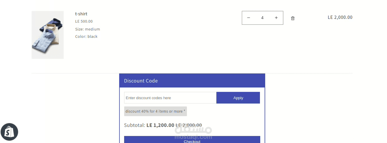 Shopify discount