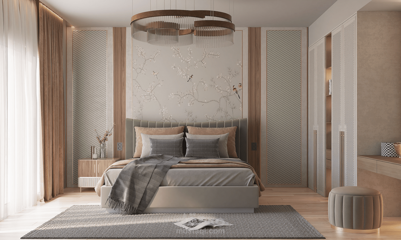 تصميم داخلي لغرفة نوم ماستر  Master Bed room