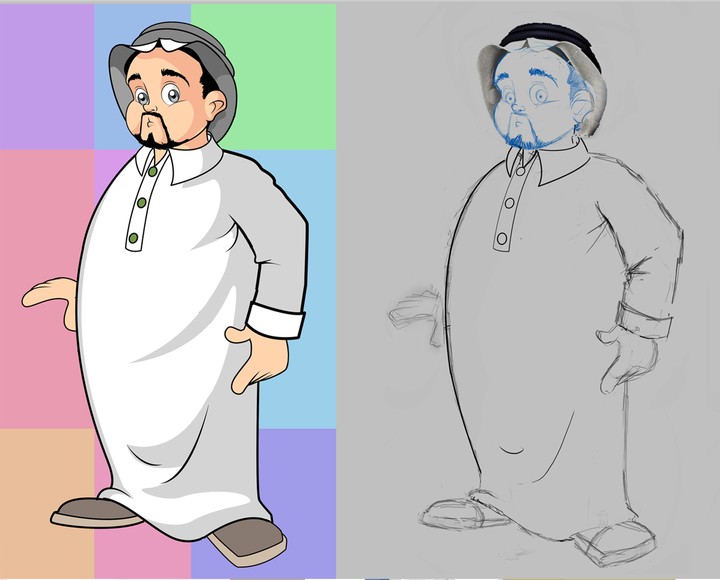 character design for a cartoon series -تصميم شخصسة كارتونيه