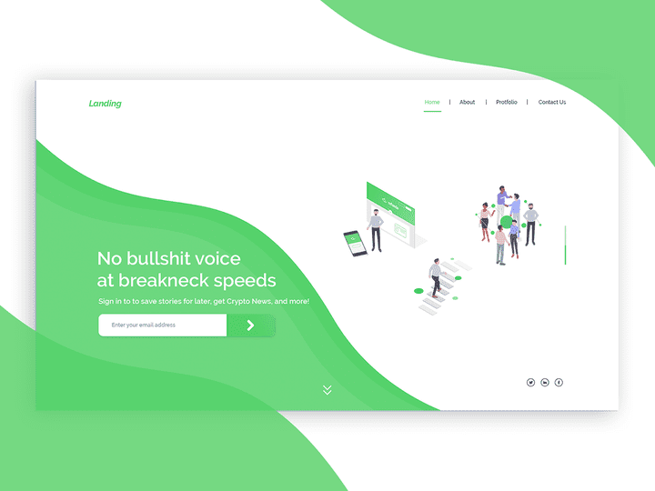 header website Landing Ui&UX