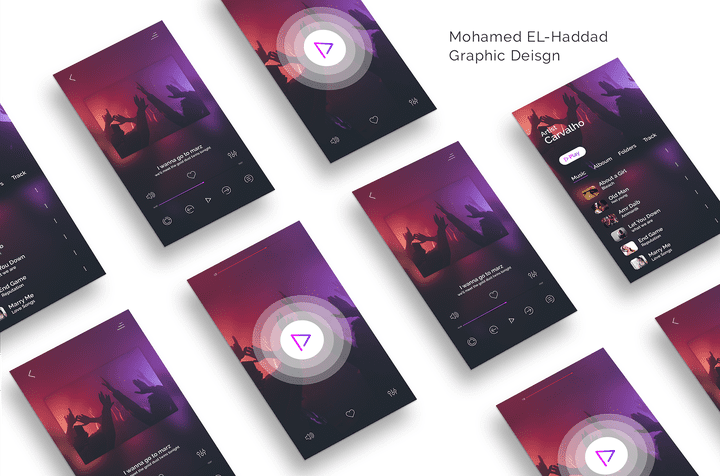 Simple design app Music