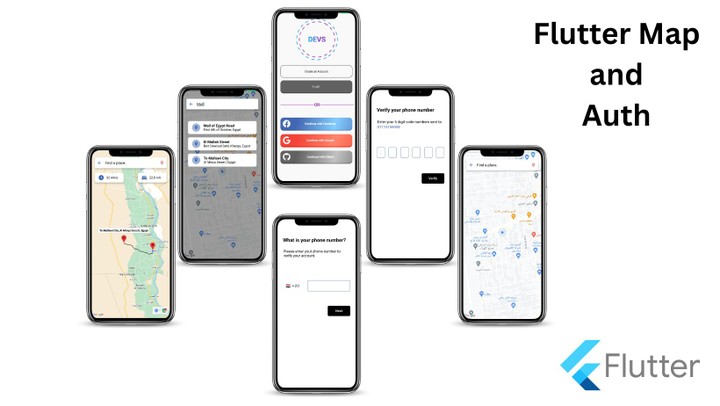 flutter map and auth