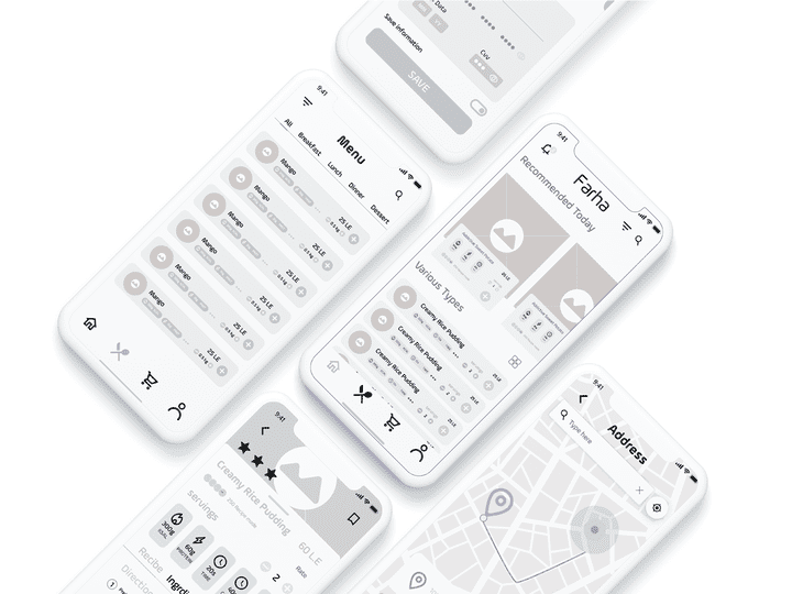 Medium fidelity wireframes