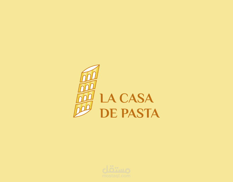 La casa de pasta logo design