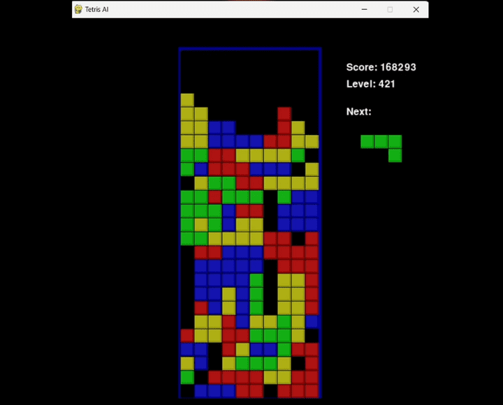 تطوير اللعبة الشهيرة Tetris بحيث ان الذكاء الاصطناعي يلعبها بشكل احترافي