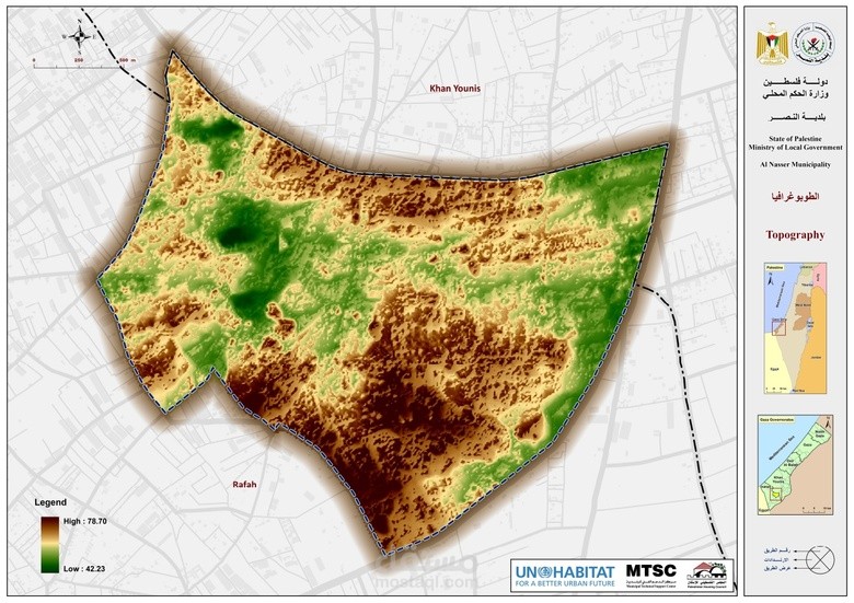 اخراج خرائط طوبوغرافيا Topography map Layout for the urban Planning project using ArcGIS