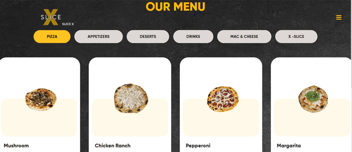 Resturant Menu website