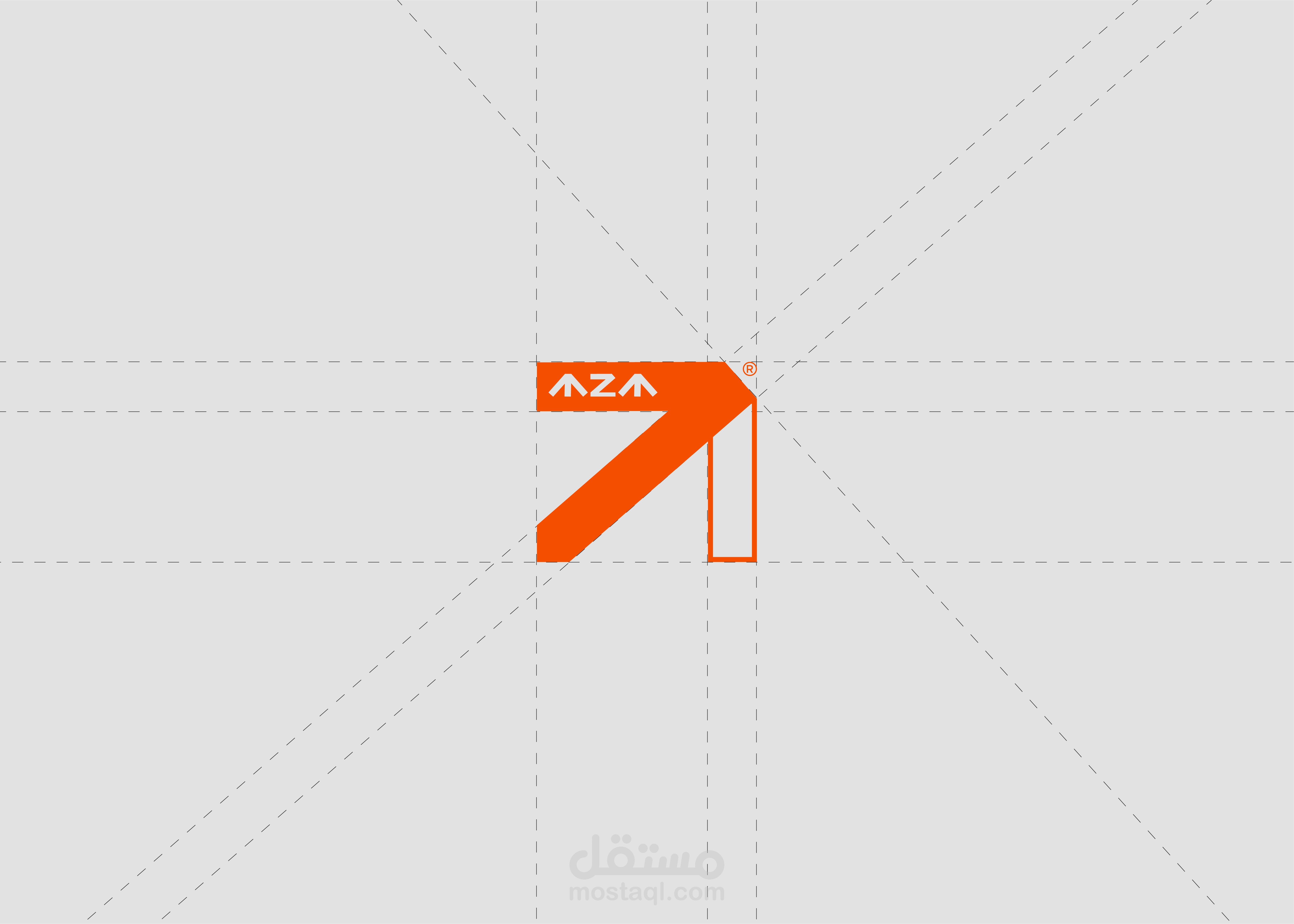 هوية بصرية كاملة لشركة تجاره عامه mzm (مشروع على مستقل)