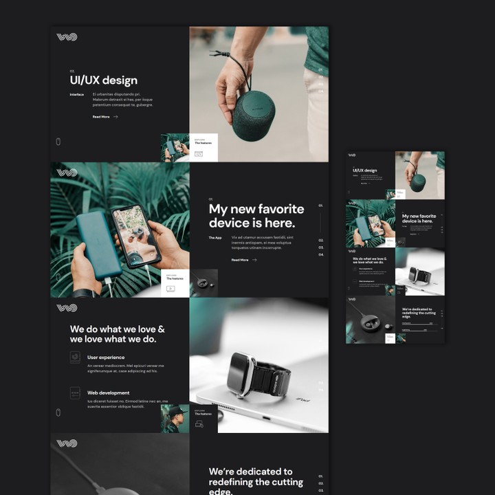 موقع تعريفي portfolio website