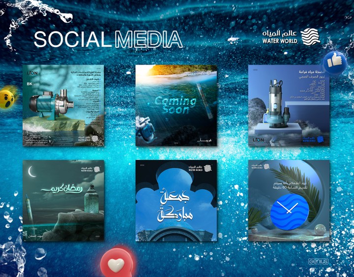 Social media design - Water World