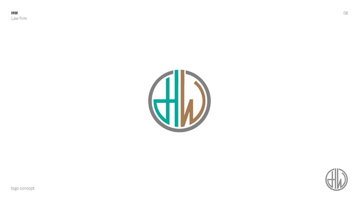 logo design (HW Law Firm)