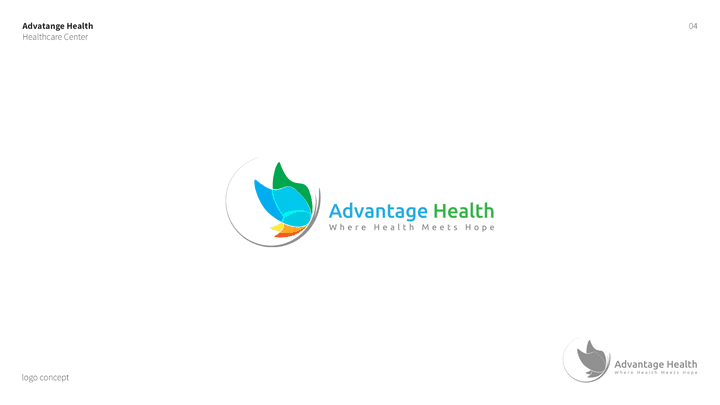 logo design (Advantage health )