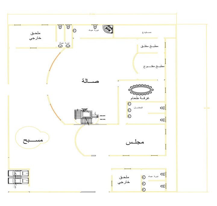 تصميم معماري قيلا 700 متر مسطح