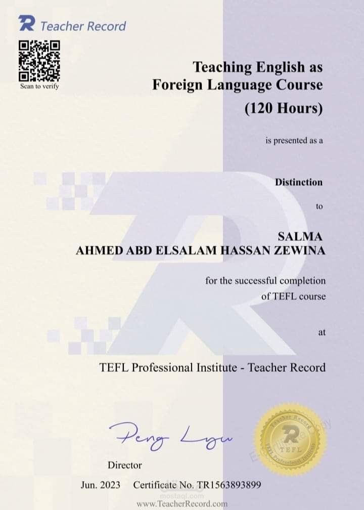 TEFL Certificate | مستقل