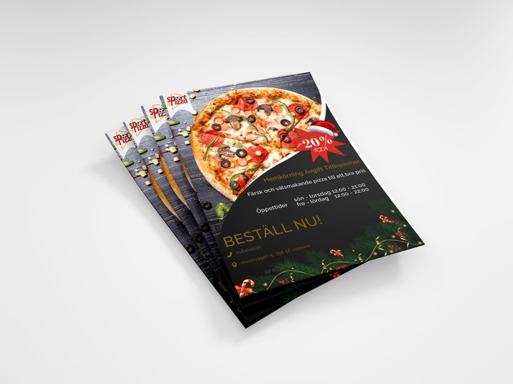 Flyer for restaurant Sport Pizza