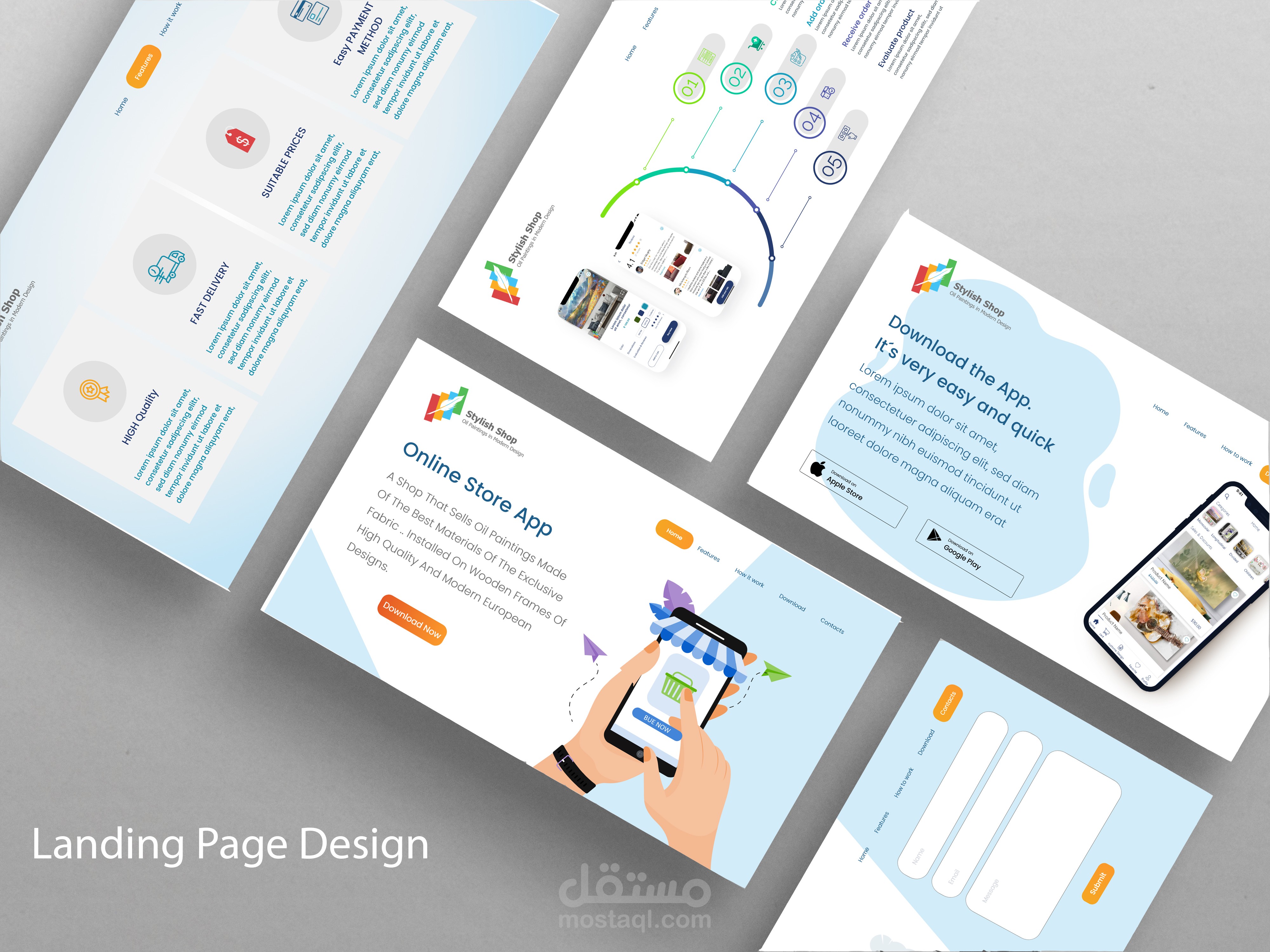 landing page