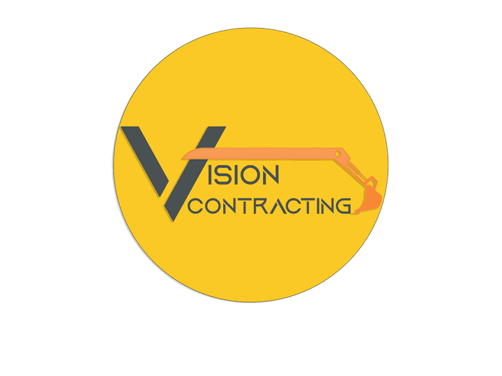 تصميم شعار شركة الرؤية للمقاولات Vision Contracting company logo design I