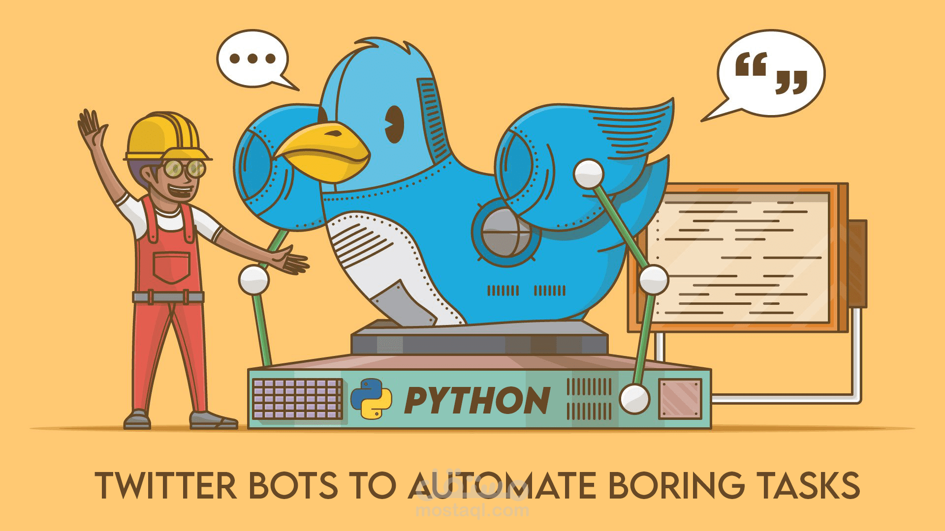 Creation of twitter bots using python to automate the boring tasks