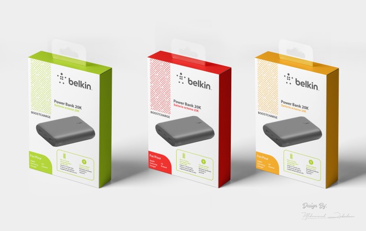 تصميم علبة لشركة Belkin