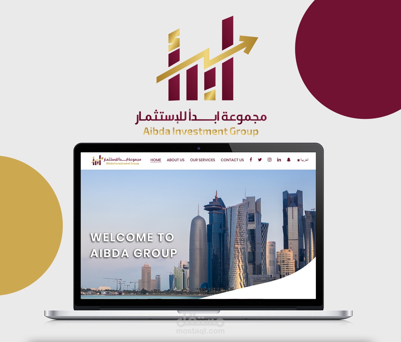 Aibda Website Design