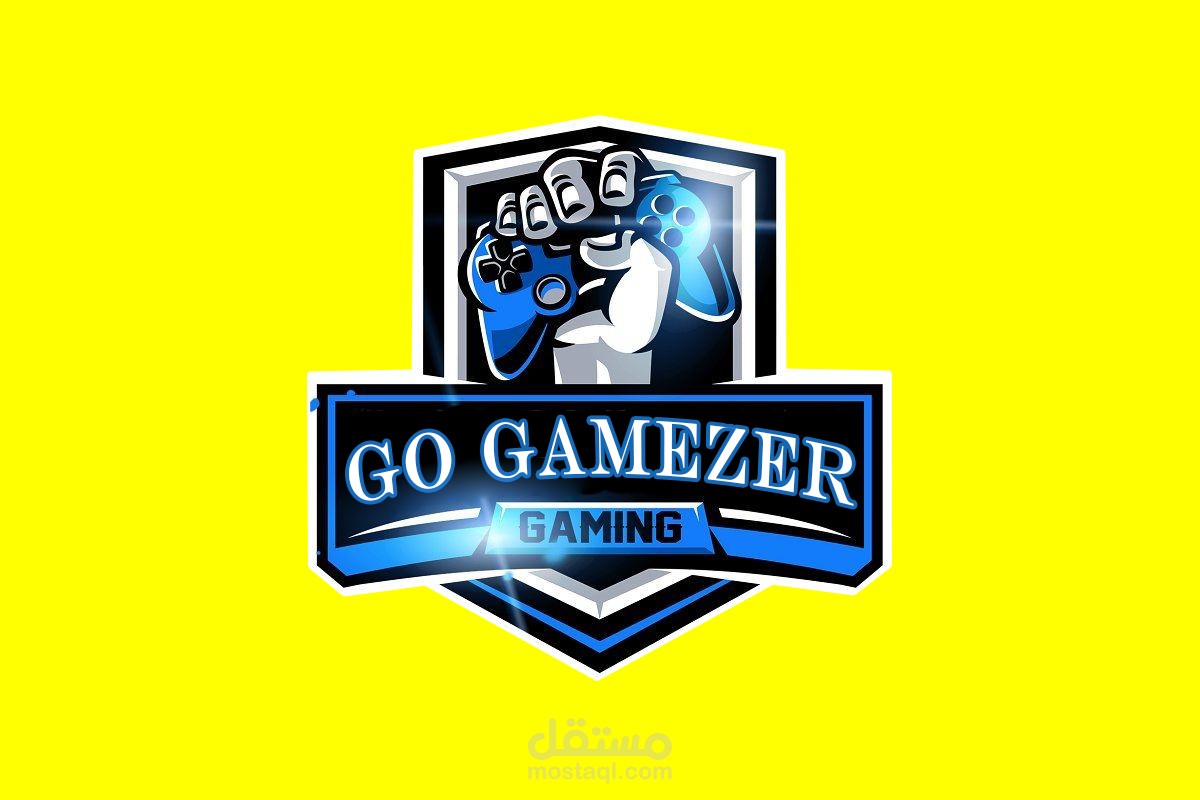 تصميم ثلاثة نماذج لشعار موقع "go gamerz"  المختص بألعاب الفيديو