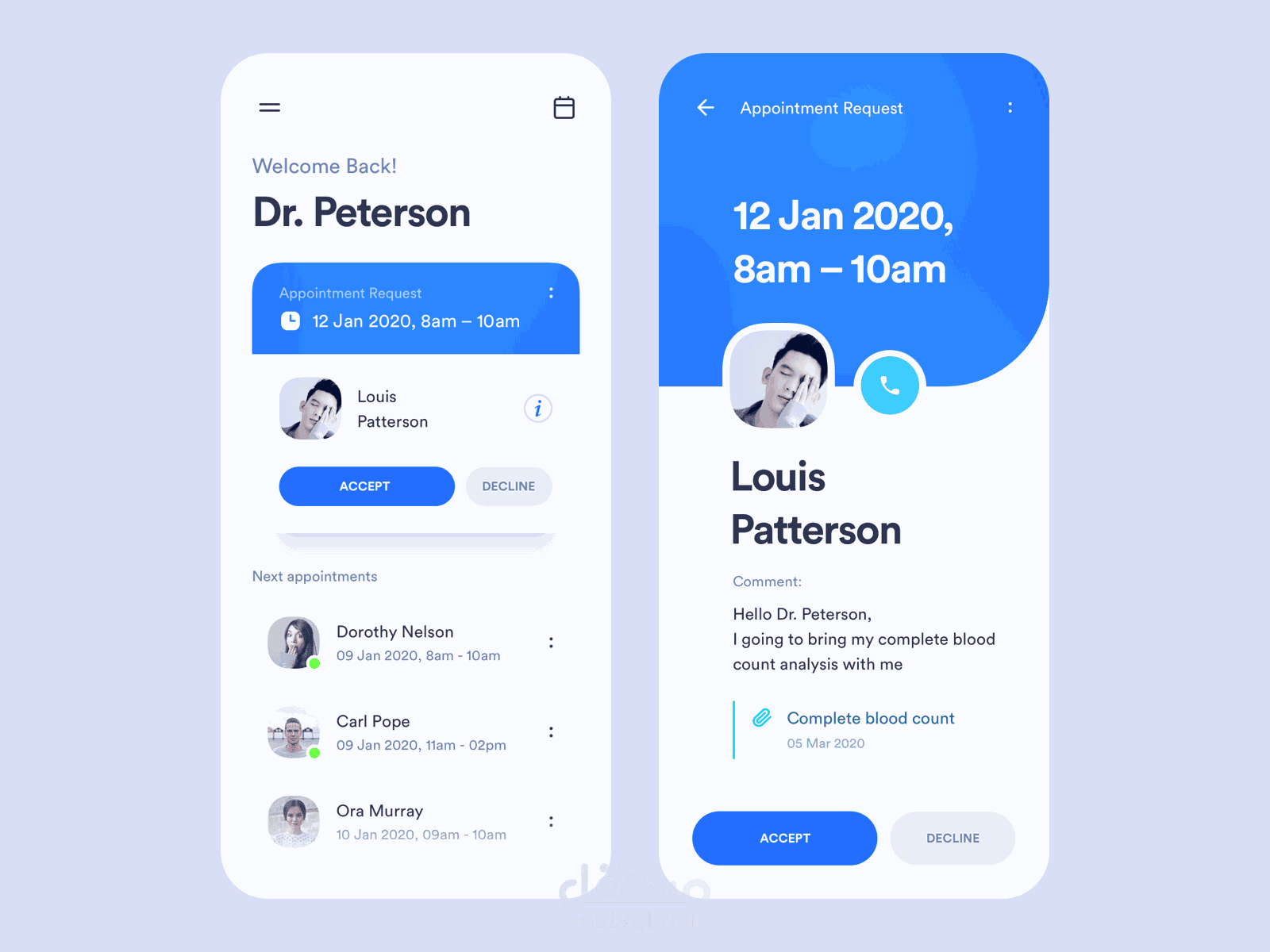 Appointment App (Made with Flutter and Dart)