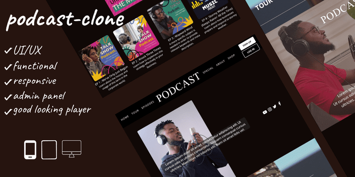 podcast-clone -(Bubble approved template)