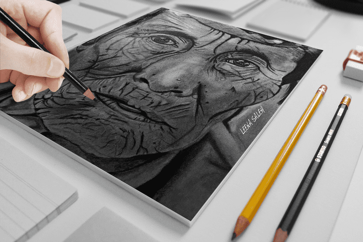 Old Man - Pencil Sketch Portrait