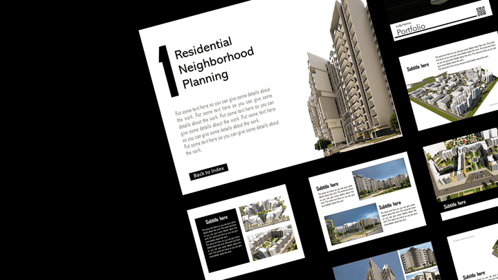 PowerPoint Architecture Portfolio - Residential Neighborhood Planning