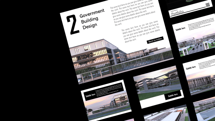 PowerPoint Architecture Portfolio - Government Building Design