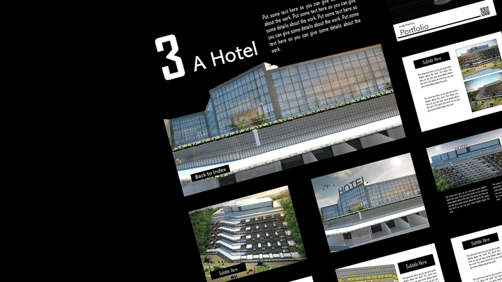 PowerPoint Architecture Portfolio - A Hotel