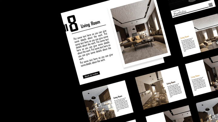 PowerPoint Architecture Portfolio - Living Room
