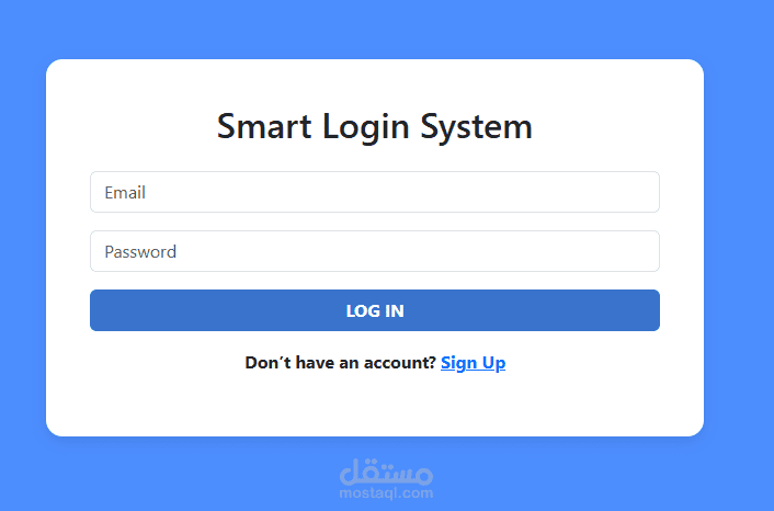 log in-sign in- sign up  ....تصميم صفحة log in