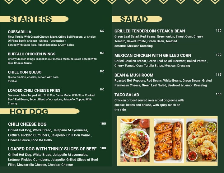 Menu design