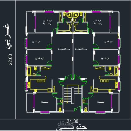 تصميم شقق متجاورة