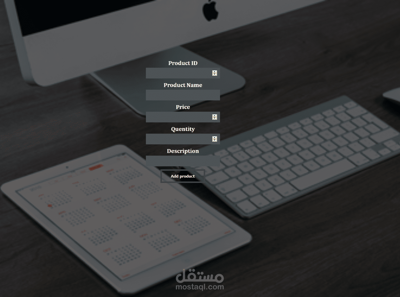 Form using Html,Css