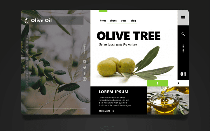 olive oil UI/UX