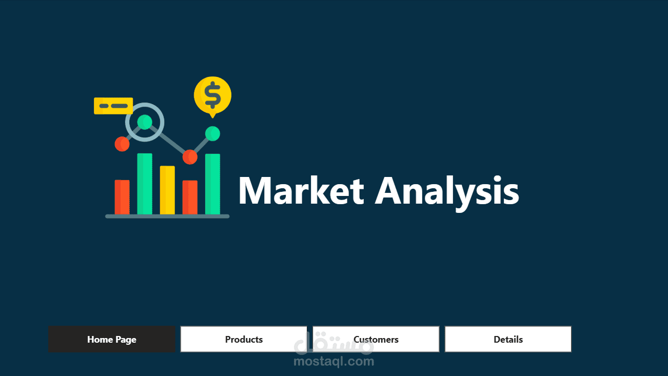جميع أعمالي في عمل داش بورد تفاعلية Power BI