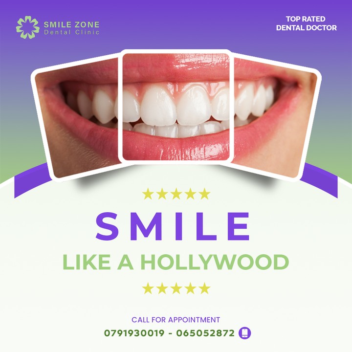 تصاميم سوشال ميديا لعيادات Smile Zone