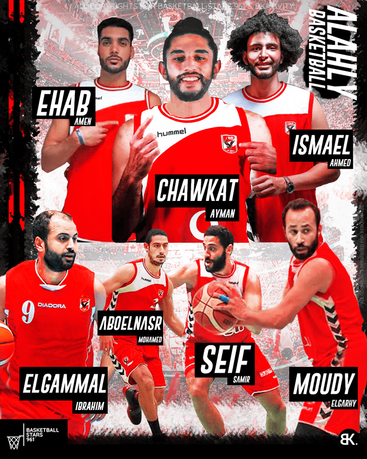 Al Ahly Basketball Team Poster