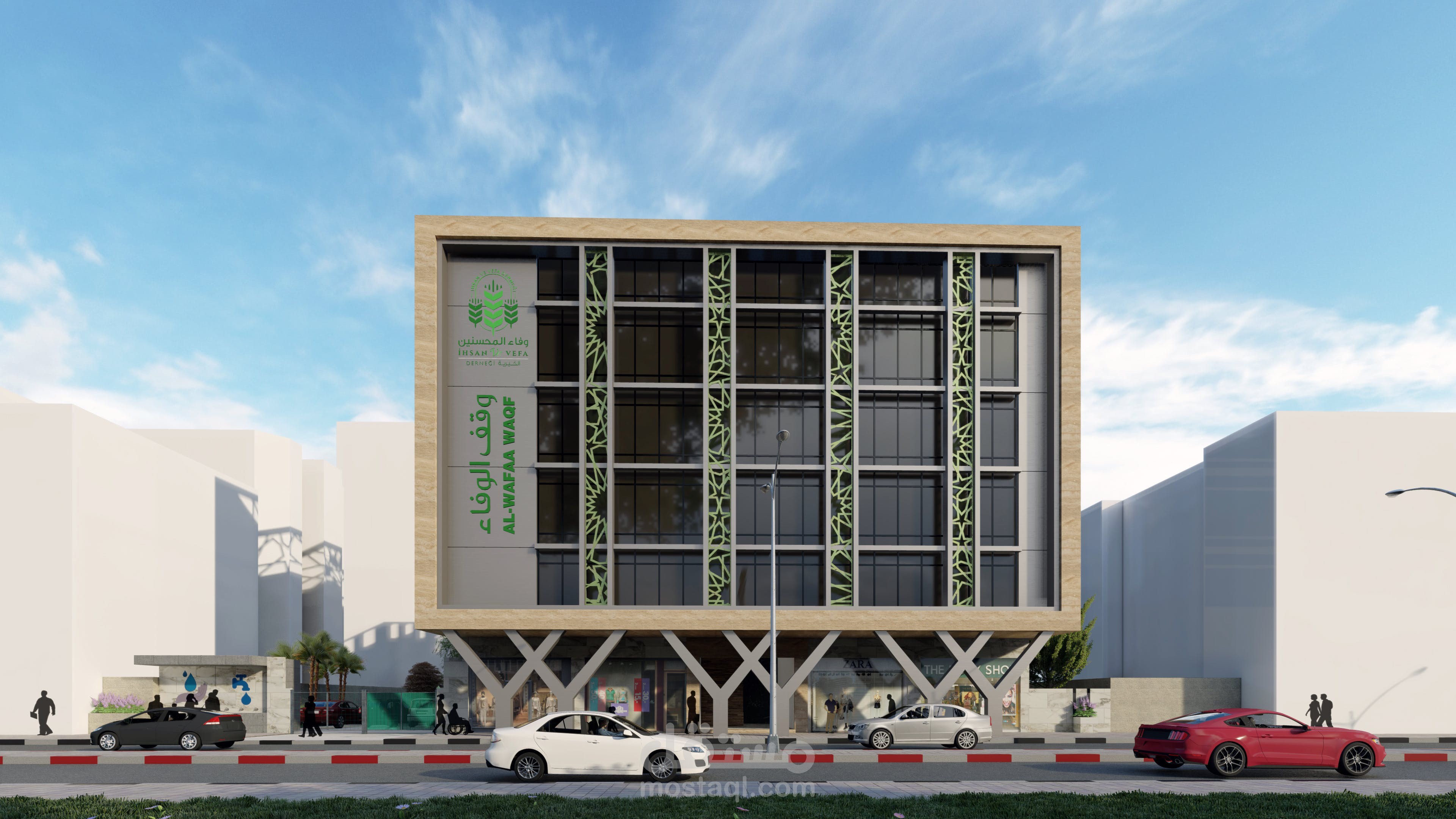 Wafaa Building Design (مبنى وقف الوفاء)-تركيا