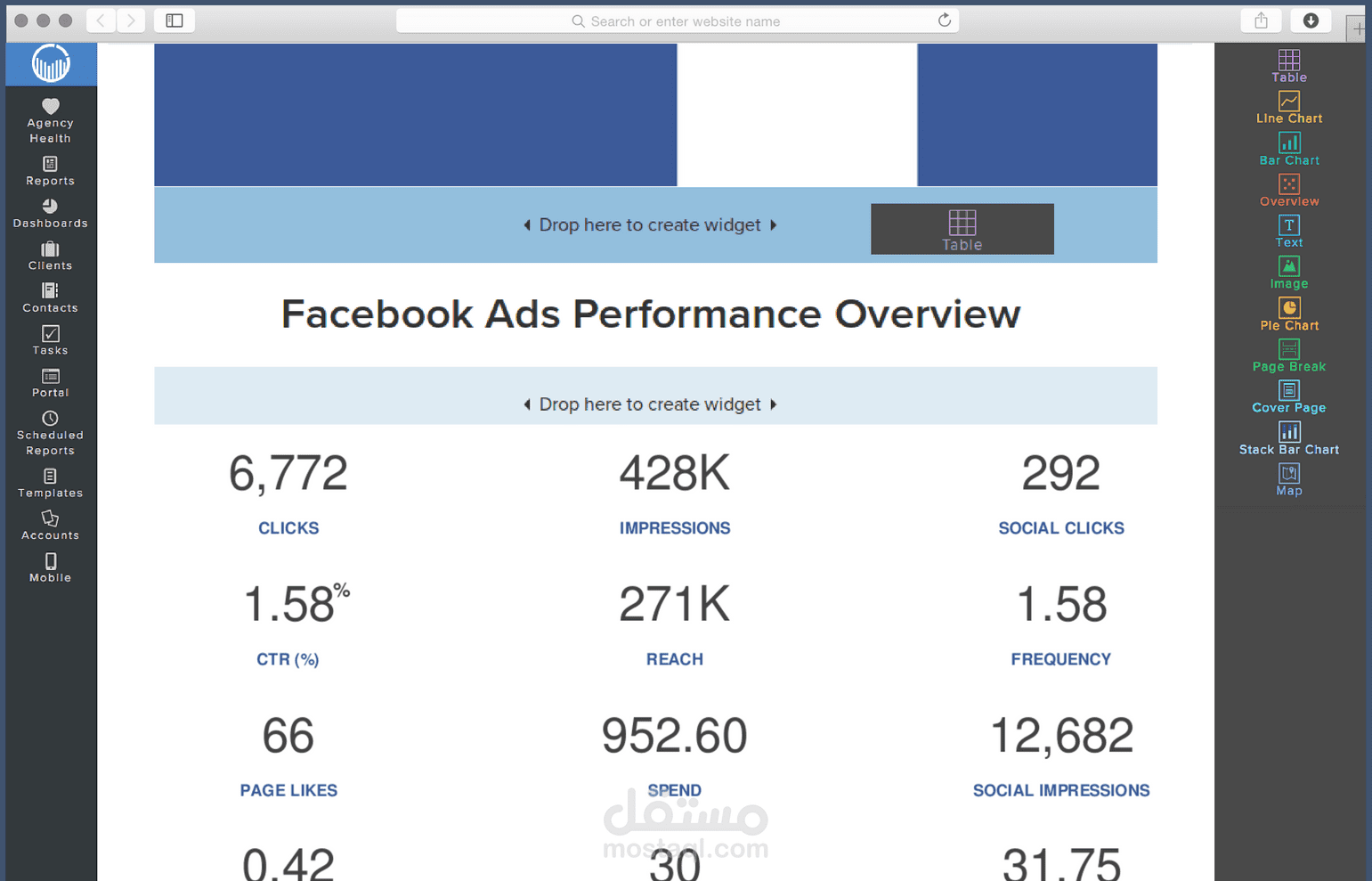 facebook campaign report