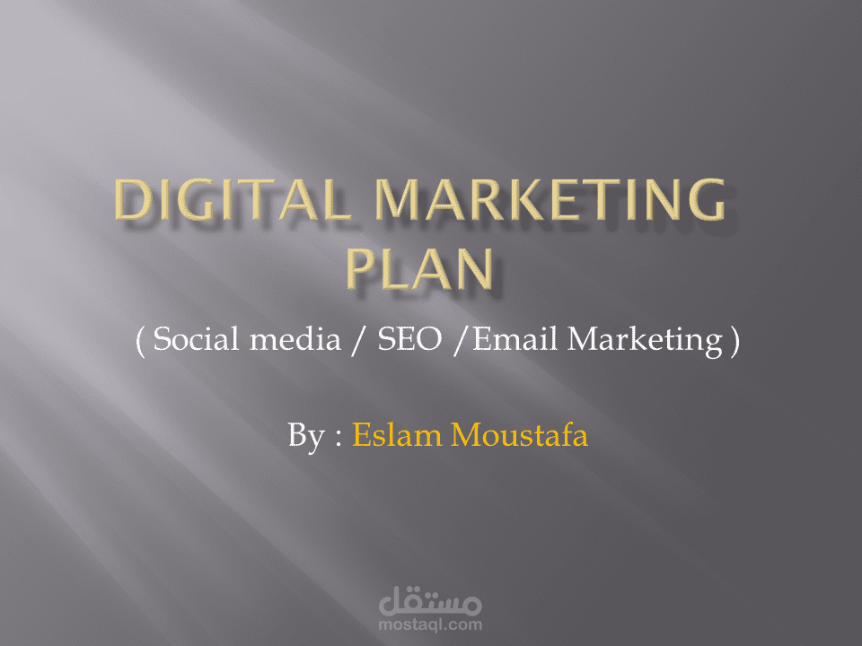 Digital Marketing Plan