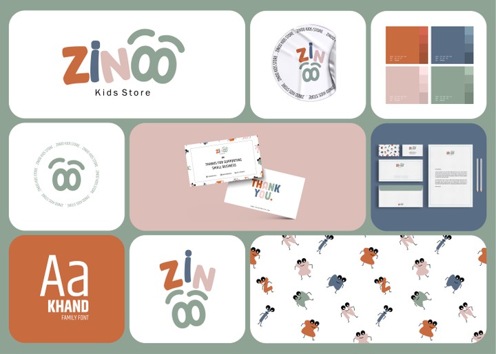 ZINOO KIDS - BRAND IDENTITY DESIGN