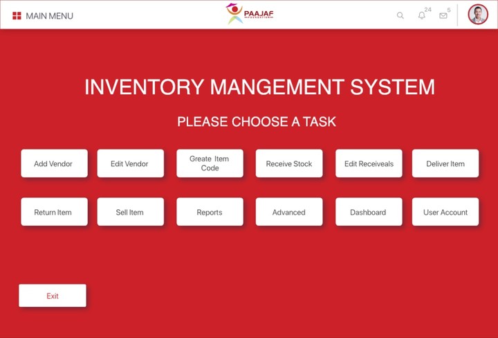 Inventory Management System UI/UX Design