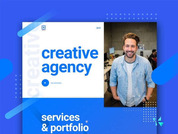 Agency landing page