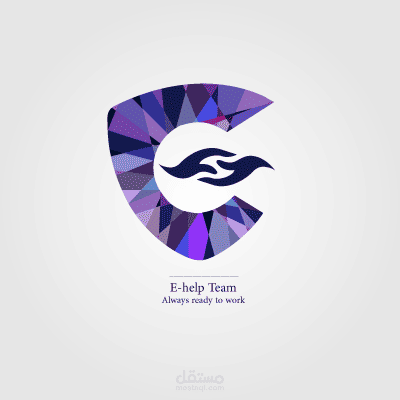 Logo app E--Help by illustrator | مستقل