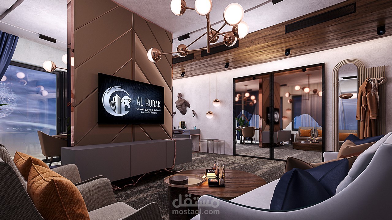 تصميم داخلي - صالة استقبال | مستقل