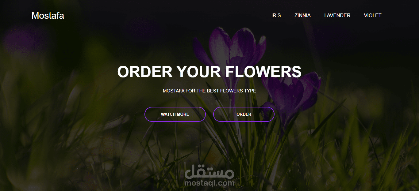 تصميم واجهة موقع باستخدام css و html | مستقل