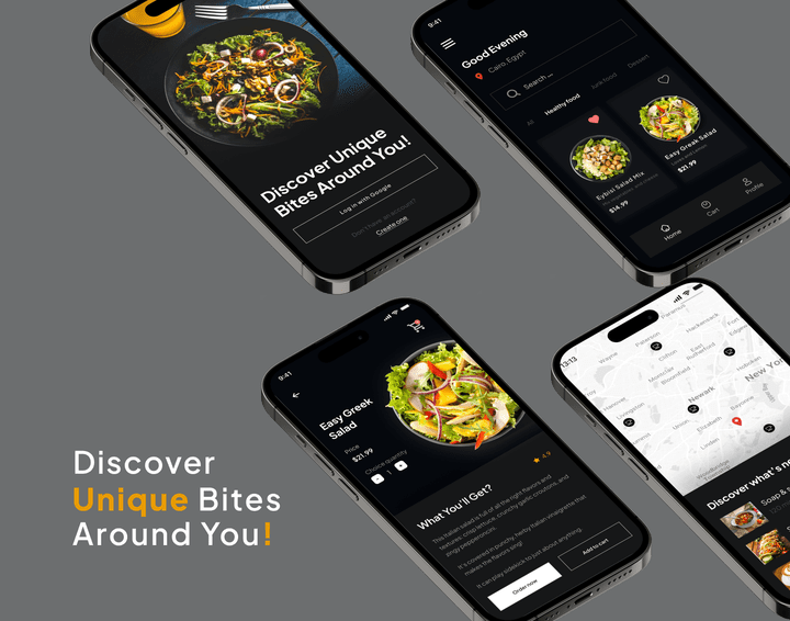 Crafting Delightful Experiences: UI Design for Foodak App